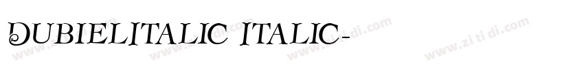 DubielItalic Italic字体转换